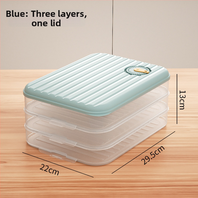 Cutie de depozitare pentru găluște – multistrat, material alimentar, etanșă, menține prospețimea, pentru frigider și congelator