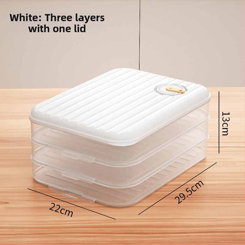 Cutie de depozitare pentru găluște – multistrat, material alimentar, etanșă, menține prospețimea, pentru frigider și congelator