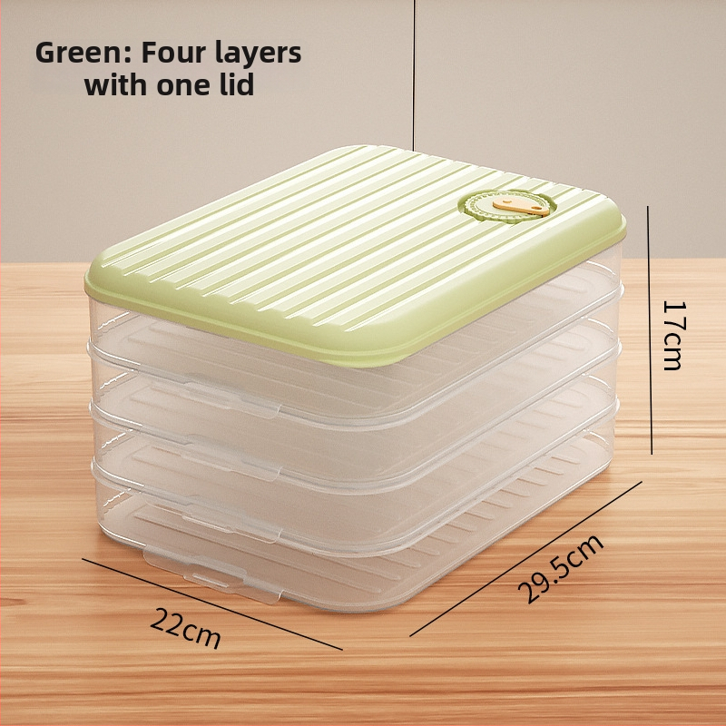 Cutie de depozitare pentru găluște – multistrat, material alimentar, etanșă, menține prospețimea, pentru frigider și congelator