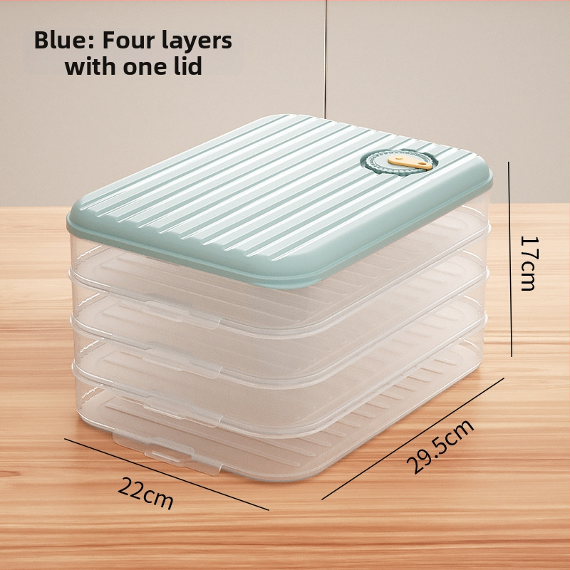 Cutie de depozitare pentru găluște – multistrat, material alimentar, etanșă, menține prospețimea, pentru frigider și congelator