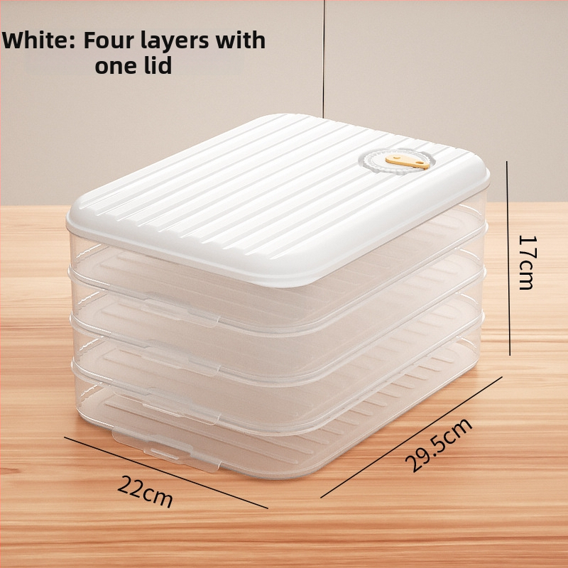 Cutie de depozitare pentru găluște – multistrat, material alimentar, etanșă, menține prospețimea, pentru frigider și congelator