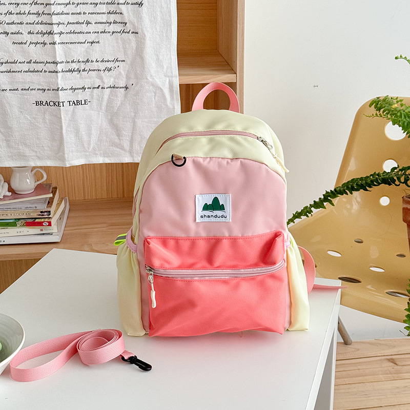 Dječji ruksak protiv gubitka s patchwork dizajnom, ultra lagan od Oxford materijala, nylon podstava i ergonomsko stražnji panel za učenike osnovne škole