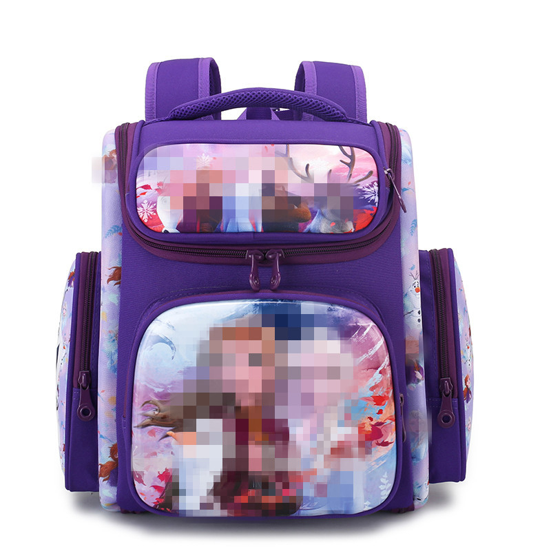 Školska torba za osnovnu školu, unisex, od Oxford platna, prozračna, ergonomska podrška leđa, otisak sove