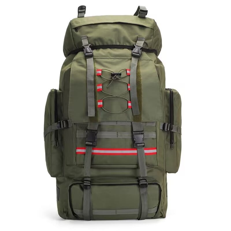 Σακίδιο πλάτης σε στρατιωτικό στυλ για υπαίθριες δραστηριότητες, κατασκήνωση και ταξίδια, ύφασμα Oxford, αδιάβροχο, ανθεκτικό, με δυνατότητα επέκτασης, γεωμετρικό μοτίβο