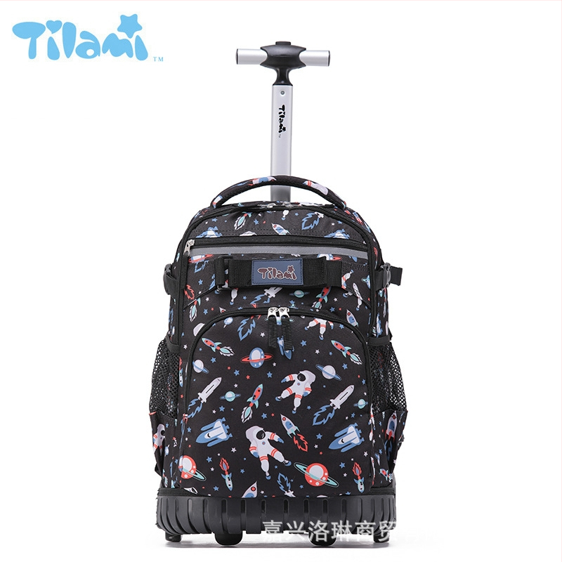 Tilami chrbát ochrana a znižovanie záťaže – vylepšený školský batoh s jedným kolieskom pre základnú a strednú školu