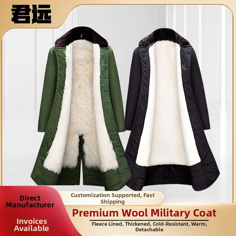 Στρατιωτικό παλτό με κουκούλα, αδιάβροχο και ανθεκτικό στον άνεμο, με επένδυση τεχνητής γούνας και πλήρωση πολυεστερικού-βαμβακιού