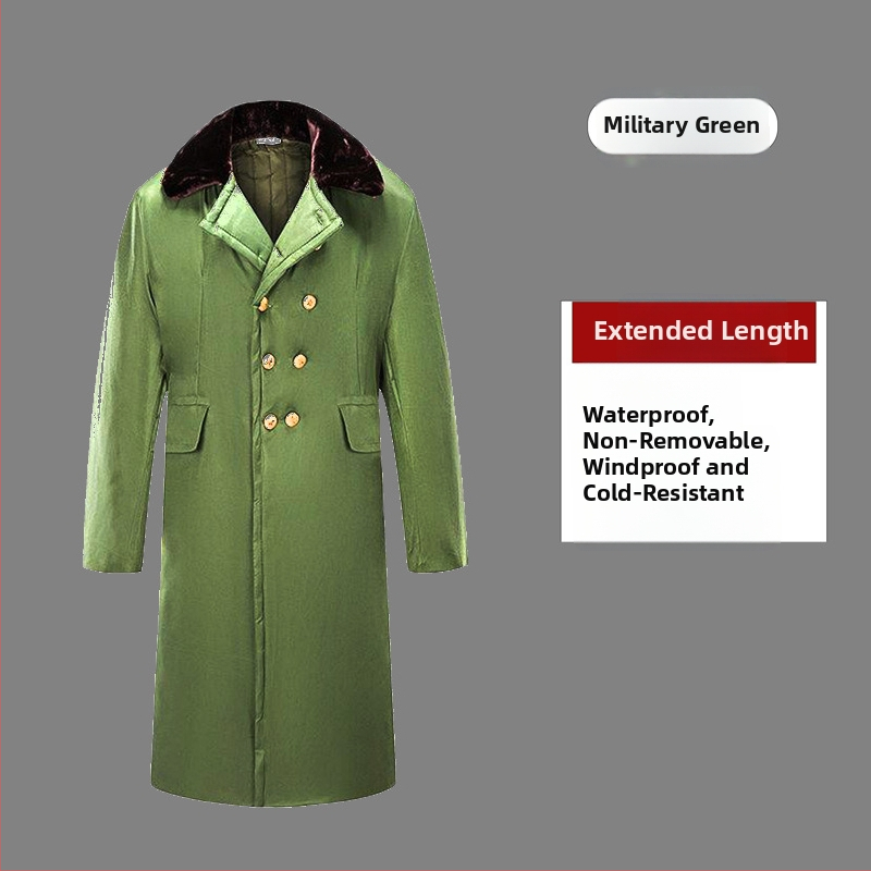 Στρατιωτικό παλτό με κουκούλα, αδιάβροχο και ανθεκτικό στον άνεμο, με επένδυση τεχνητής γούνας και πλήρωση πολυεστερικού-βαμβακιού