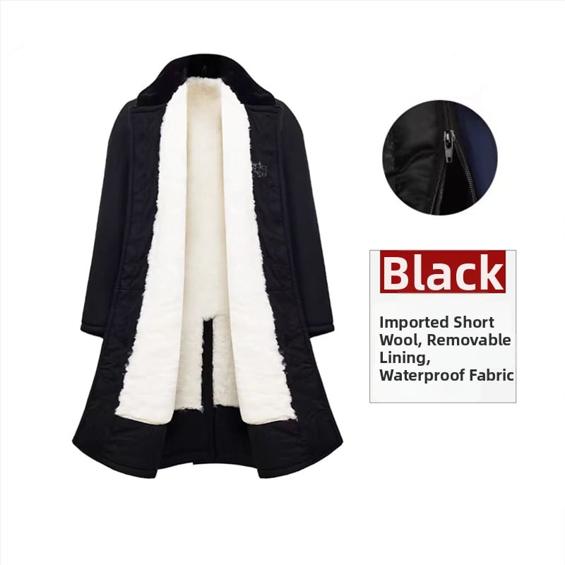 Στρατιωτικό παλτό με κουκούλα, αδιάβροχο και ανθεκτικό στον άνεμο, με επένδυση τεχνητής γούνας και πλήρωση πολυεστερικού-βαμβακιού