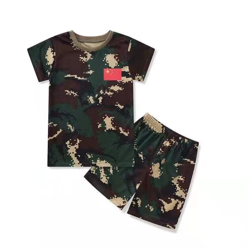 Детски камуфлажен костюм за военно обучение и сценични изпълнения, унисекс, за всички сезони
