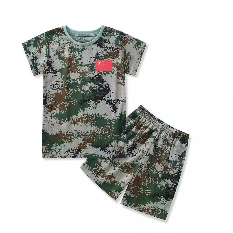 Детски камуфлажен костюм за военно обучение и сценични изпълнения, унисекс, за всички сезони