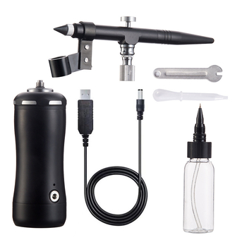 Kit pistolă electrică de vopsire pentru mobilier și piele, Great Craftsman; corp din aluminiu anodizat; presiune maximă 18-22; distanță optimă de pulverizare 100-200; capacitate 50cc