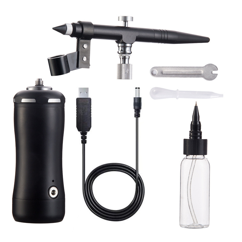 Kit pistolă electrică de vopsire pentru mobilier și piele, Great Craftsman; corp din aluminiu anodizat; presiune maximă 18-22; distanță optimă de pulverizare 100-200; capacitate 50cc