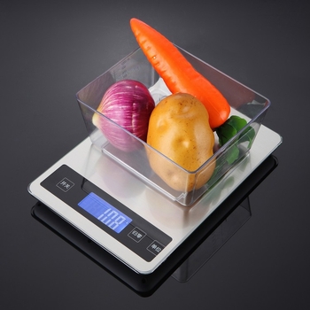 Цифрова кухненска везна за печене, капацитет 5–15 кг, модел Dh-a10 зарядна, електронно измерване, двойно захранване (AAA батерии или зареждане), за кухня