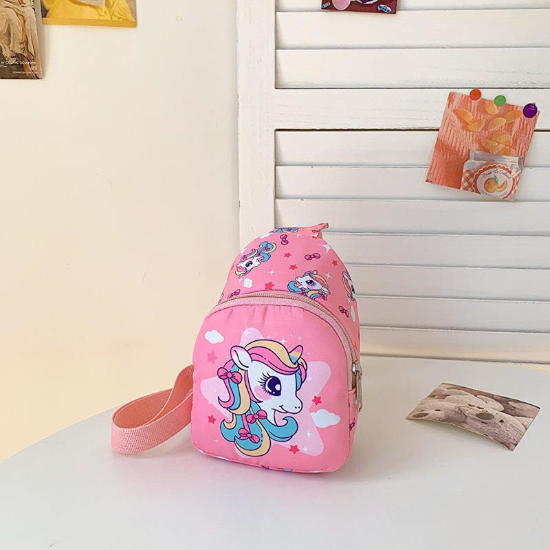 Dječja crossbody torba – vanjska Oxford tkanina, podstava od poliester, unisex, lagana i olakšava teret, dječji stil i sladak dizajn, za svakodnevnu upotrebu u vrtiću