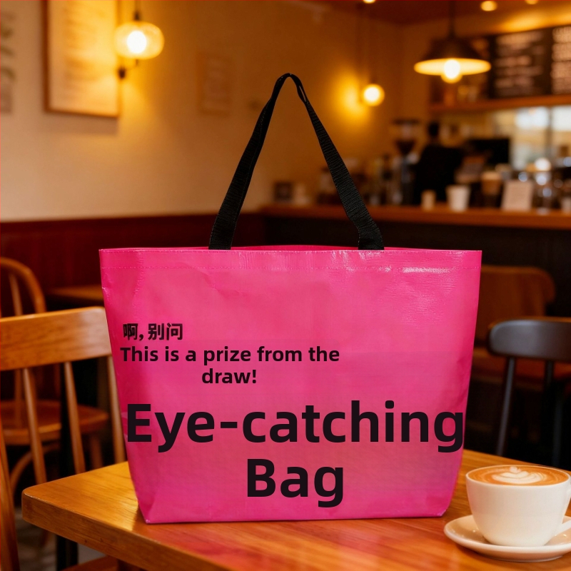 Ručne tkaná taška z PP pleteniny, s laminovaným priehľadným vrstvom, vodotesná, hrúbka 140, vhodná na skladovanie a balenie