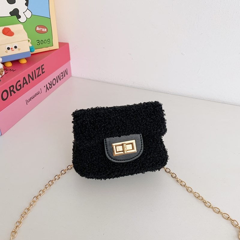 Dječja crossbody torba s perlama na ručki i motivom omotnice, proljeće 2025 izdanje, otporna na habanje, podstava od poliestera, za djevojčice (predškolska dob)
