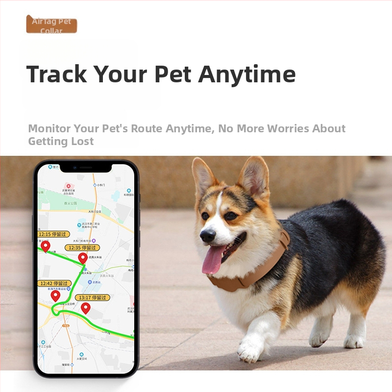 AirTag ochranný obal pre domáce zvieratá, kožený, nosenie na krku, proti strate, proti škrábaniu, proti opotrebeniu