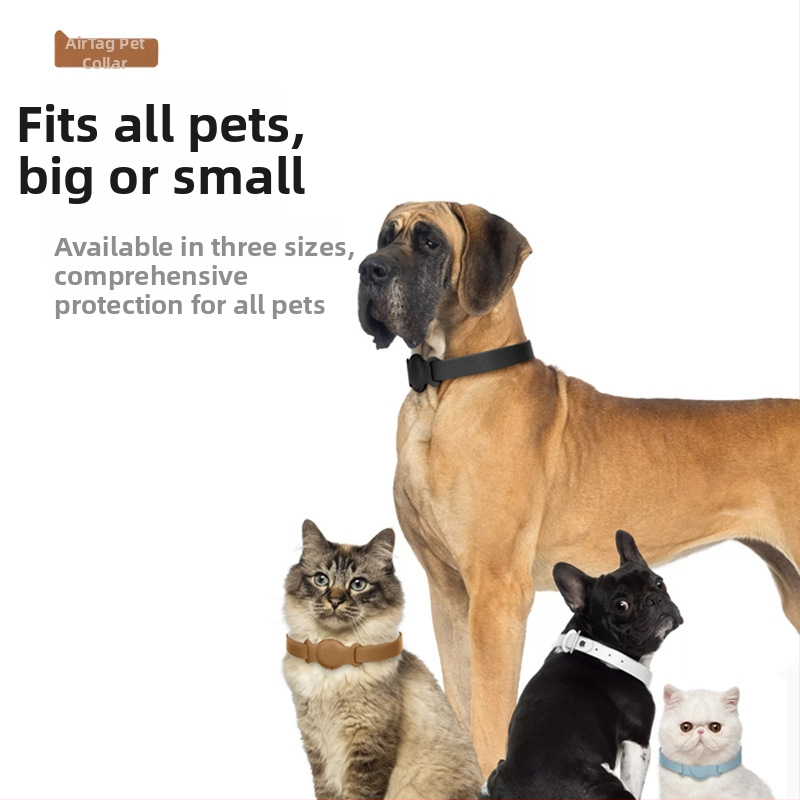 AirTag ochranný obal pre domáce zvieratá, kožený, nosenie na krku, proti strate, proti škrábaniu, proti opotrebeniu