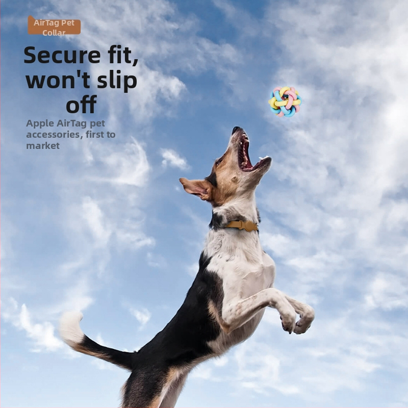 AirTag ochranný obal pre domáce zvieratá, kožený, nosenie na krku, proti strate, proti škrábaniu, proti opotrebeniu