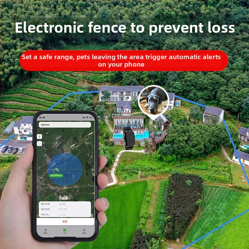 Beidou positsioneerimisega GPS-jälgija lemmikloomadele – kassidele, koertele ja lammastele – veekindel kaelarihm, vibratsiooni, toiteväljalülituse ja piiride alarmid; GPS täpsus 15 m; IP67; polümeerakumulator