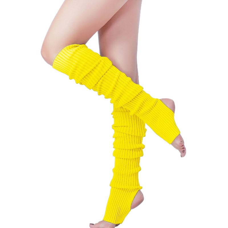 Дълги топлящи чорапи за крак за жени и мъже – рибена плетка, защита на подбедрицата, полиестерни влакна, йога, бег и фитнес