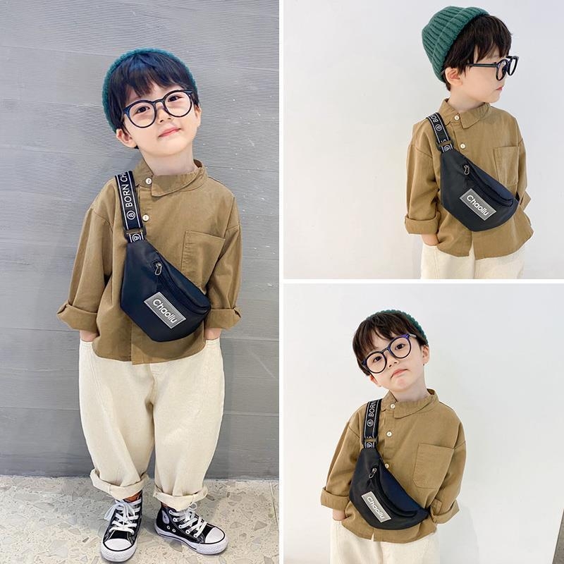 Dječja cross-body torba za dječake u korejskom stilu, mini crtić dizajn, najlon