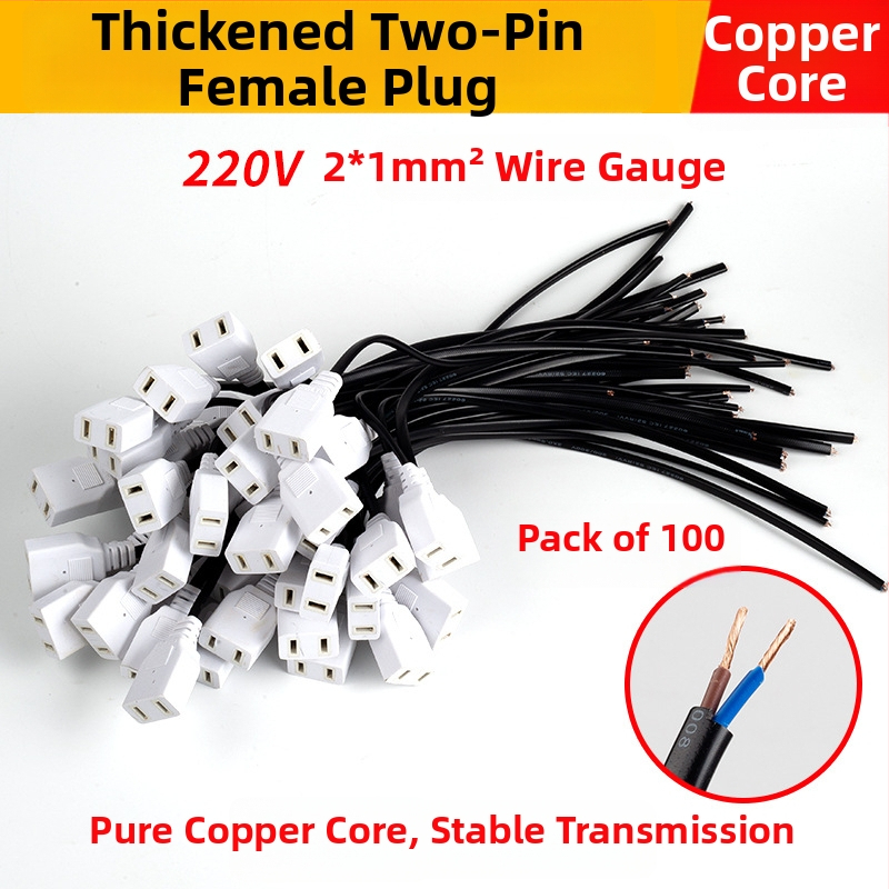 Kétpontos női dugó vezeték nélkül, tiszta rézmaggal, vízálló alacsony feszültségű doboz