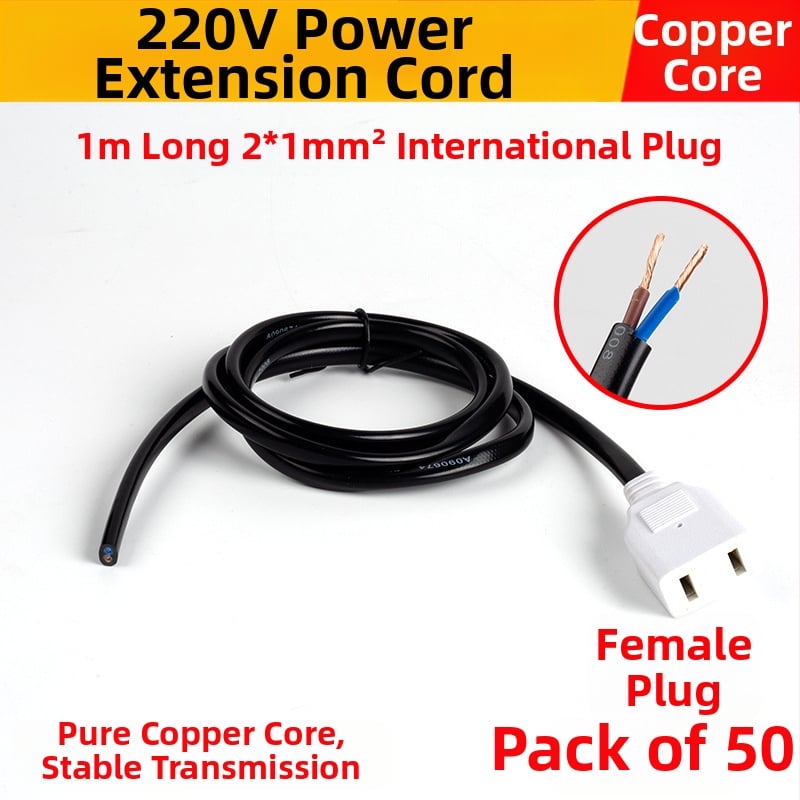 Kétpontos női dugó vezeték nélkül, tiszta rézmaggal, vízálló alacsony feszültségű doboz