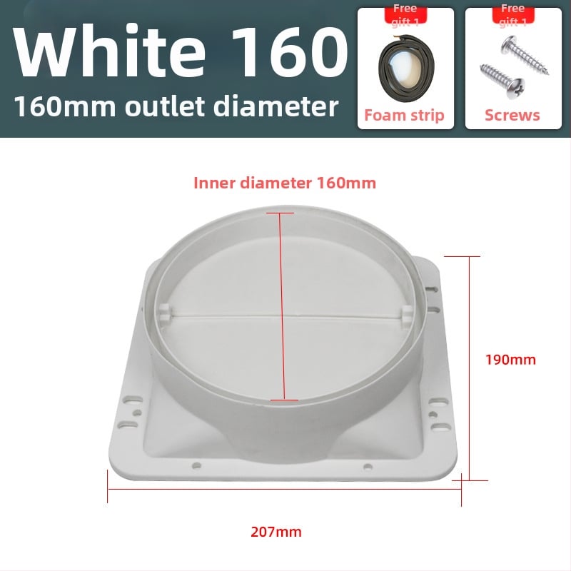 Аксесоари за кухненски аспиратор — въздушен изход с удебелена обратна клапа, ръчен монтаж, модел Въздушен изход, код YCF