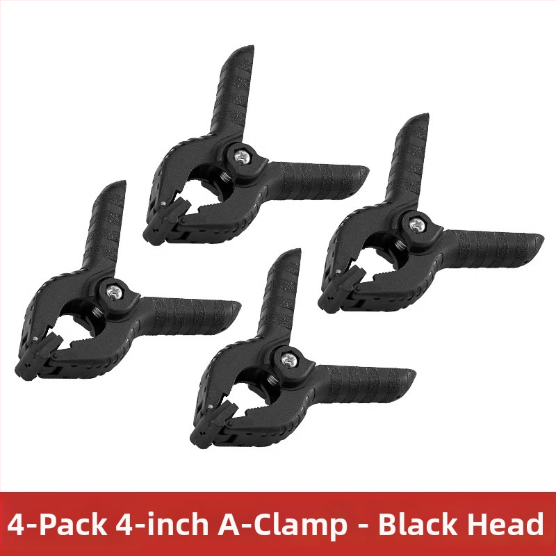 Clip funda MK - plastic ABS, pentru fundaluri foto (material/placă), clemă puternică, greutate 0.041