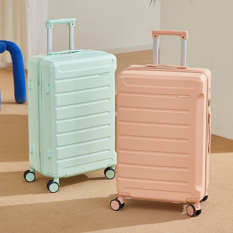 Uniszex poggyász oldalnyitású kivitel, ABS héj, elülső nyitás, csendes dupla kerekek, PU bélés