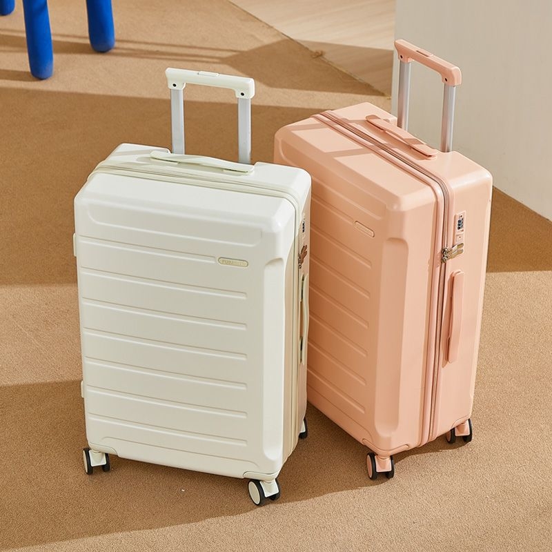 Uniszex poggyász oldalnyitású kivitel, ABS héj, elülső nyitás, csendes dupla kerekek, PU bélés