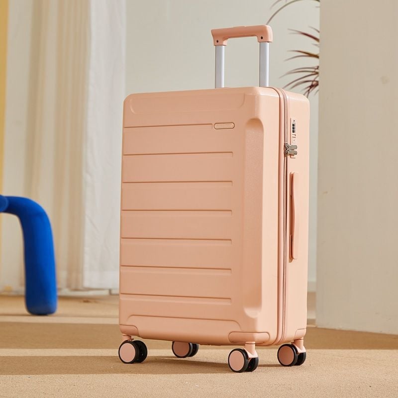 Uniszex poggyász oldalnyitású kivitel, ABS héj, elülső nyitás, csendes dupla kerekek, PU bélés