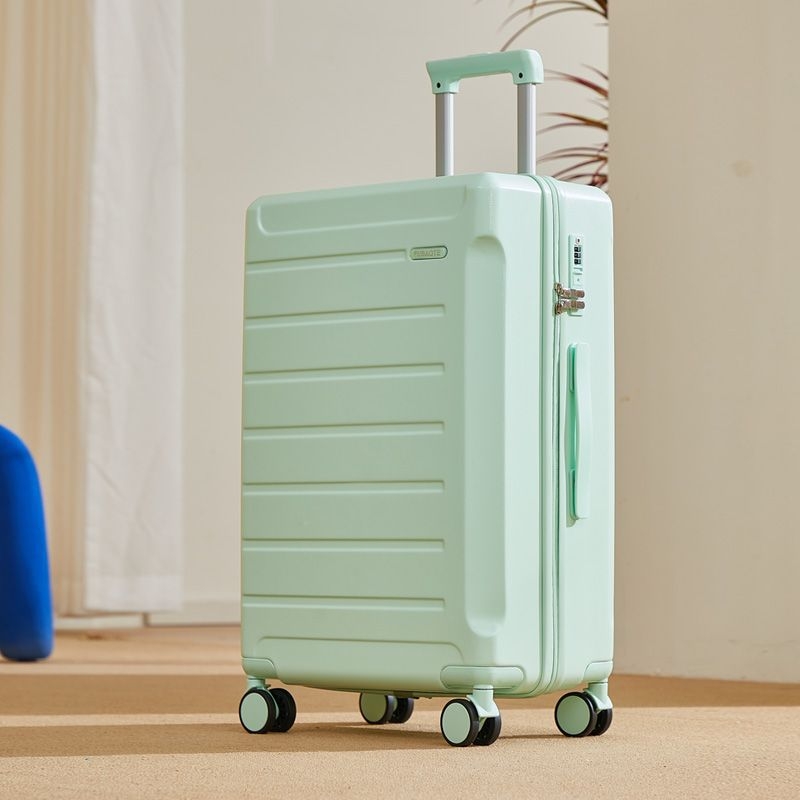 Uniszex poggyász oldalnyitású kivitel, ABS héj, elülső nyitás, csendes dupla kerekek, PU bélés