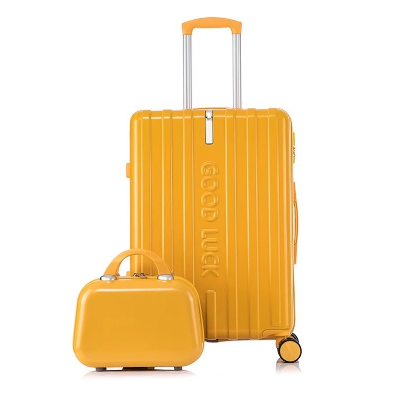 Könnyű poggyász nagy kapacitással, PVC, 3 kg, univerzális kerekek, cipzáras nyitás