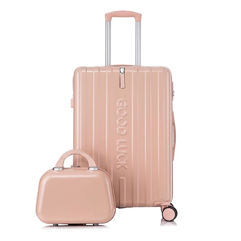 Könnyű poggyász nagy kapacitással, PVC, 3 kg, univerzális kerekek, cipzáras nyitás