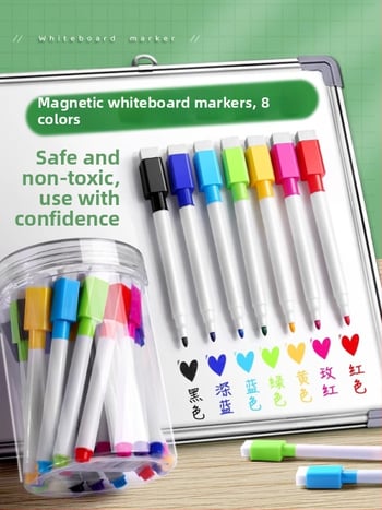 Liangzhi TZETBBB Детски изтриваем маркер за бяла дъска с водна основа, 0.2 мм, пластмасов корпус