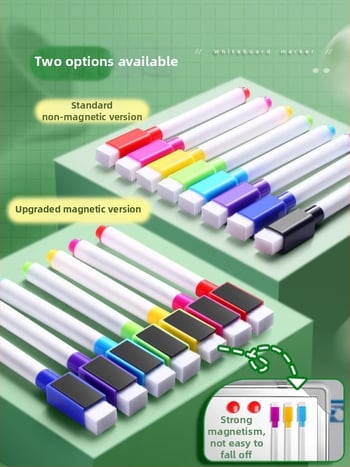 Liangzhi TZETBBB Детски изтриваем маркер за бяла дъска с водна основа, 0.2 мм, пластмасов корпус