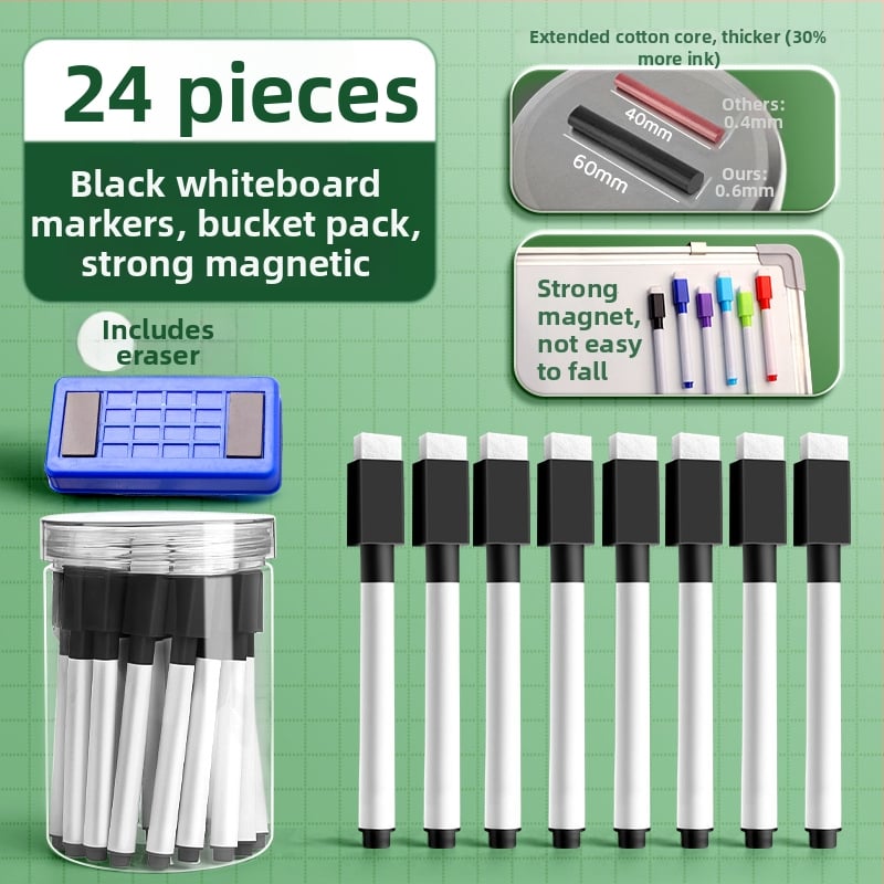 Liangzhi TZETBBB Детски изтриваем маркер за бяла дъска с водна основа, 0.2 мм, пластмасов корпус