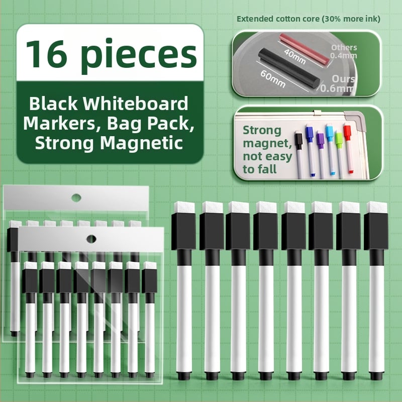 Liangzhi TZETBBB Детски изтриваем маркер за бяла дъска с водна основа, 0.2 мм, пластмасов корпус