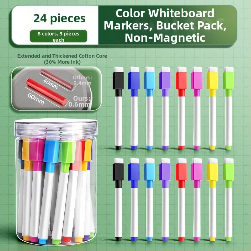 Liangzhi TZETBBB Детски изтриваем маркер за бяла дъска с водна основа, 0.2 мм, пластмасов корпус