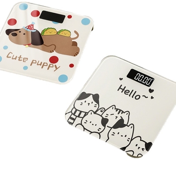 Електронна домашна везна за измерване на тегло и телесни мазнини, компактна, презареждаща се, умна