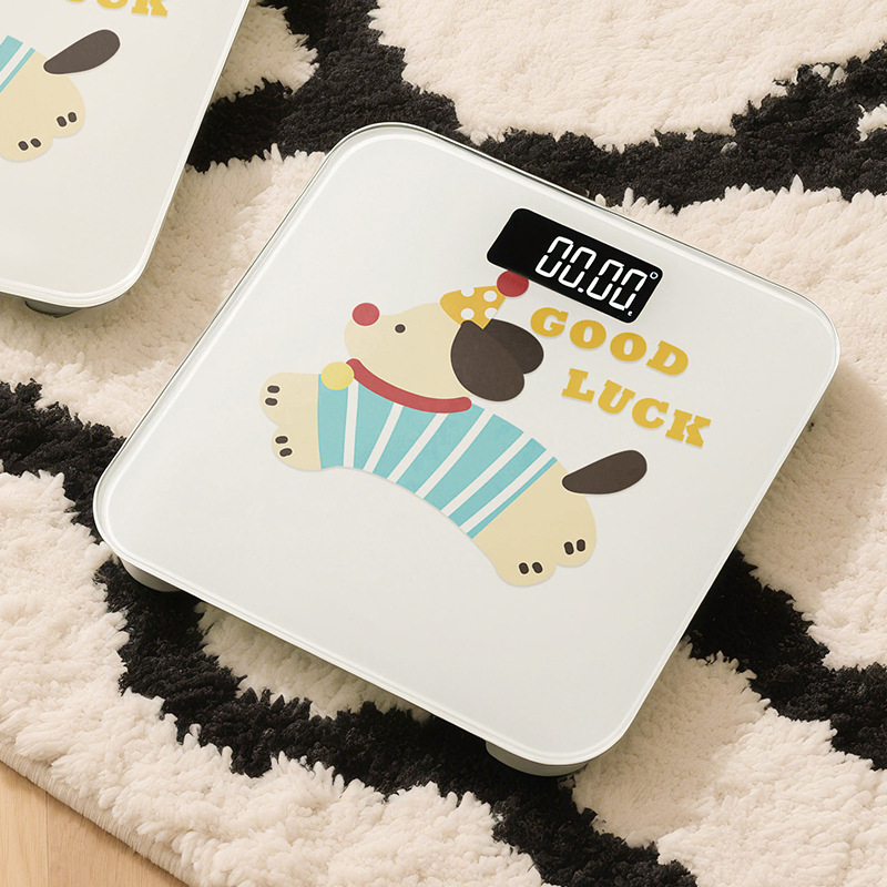 Електронна домашна везна за измерване на тегло и телесни мазнини, компактна, презареждаща се, умна