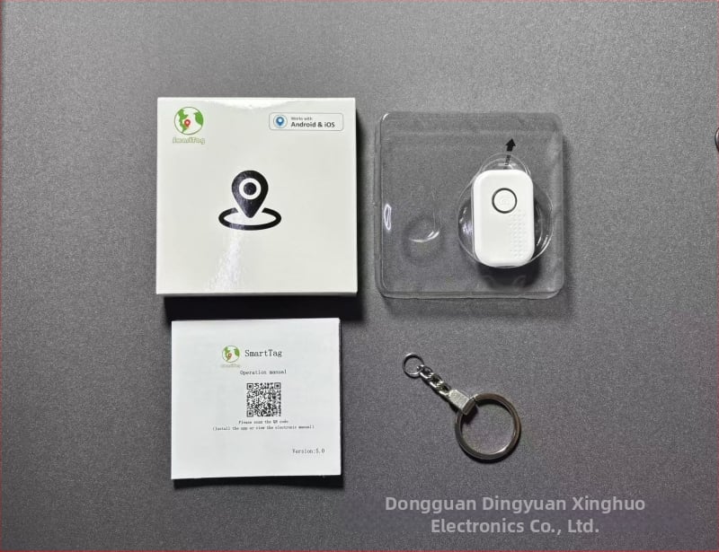 Android локатор против загуба с аларма за деца, възрастни и домашни любимци — Wi-Fi позициониране, обхват до 1000 м, батерия 220 мАч, тегло 10 г, съвместим с Android и iOS