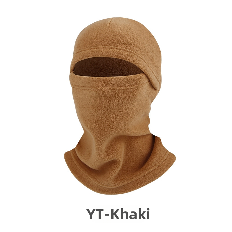 Cyklistická maska s integrovanou ochranou tváre a krku, polyester, značka AA, unisex