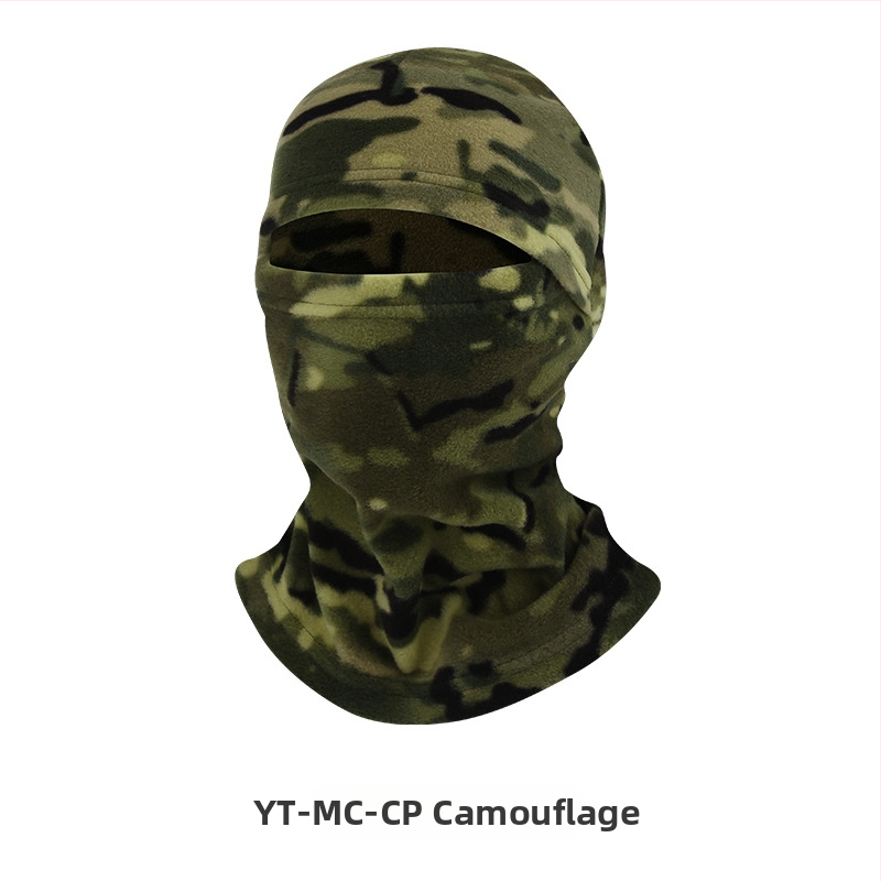 Cyklistická maska s integrovanou ochranou tváre a krku, polyester, značka AA, unisex