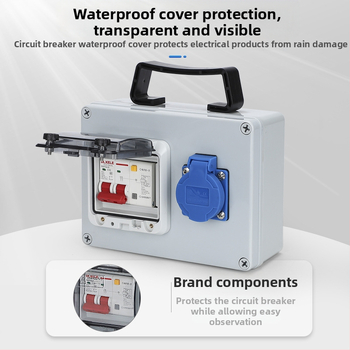 IP65 външна водоустойчива кутия за разпределение, повърхностно монтирана, с защита от утечки тока, 220V