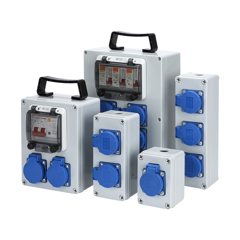 IP65 външна водоустойчива кутия за разпределение, повърхностно монтирана, с защита от утечки тока, 220V