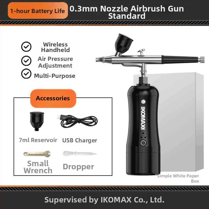 Cosmax ηλεκτρικό αερογραφικό στυλό με επαναφορτιζόμενη μπαταρία λιθίου, 8V, για χρωμάτισμα φιγούρων και μανικιούρ