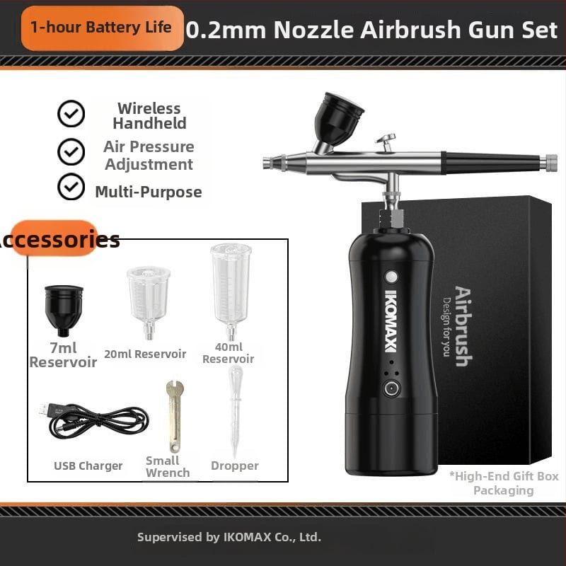 Cosmax ηλεκτρικό αερογραφικό στυλό με επαναφορτιζόμενη μπαταρία λιθίου, 8V, για χρωμάτισμα φιγούρων και μανικιούρ